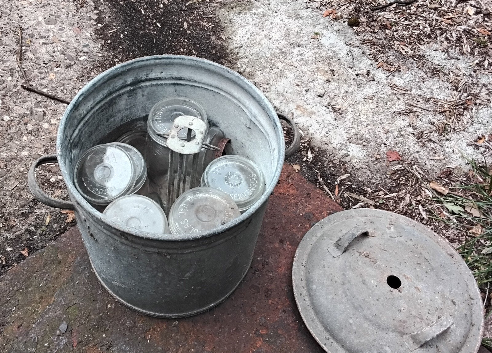 Weckketel met potten, Huis en Inrichting, Keuken | Potten en Pannen, Ophalen, Overige materialen, Pot, Bus of Blik