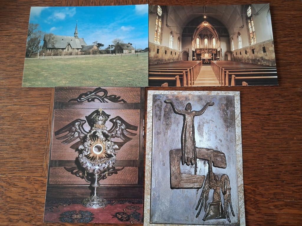 Ameland - St. Clemenskerk - 7 kaarten met interieur kaarten, Verzenden, Ongelopen, Waddeneilanden