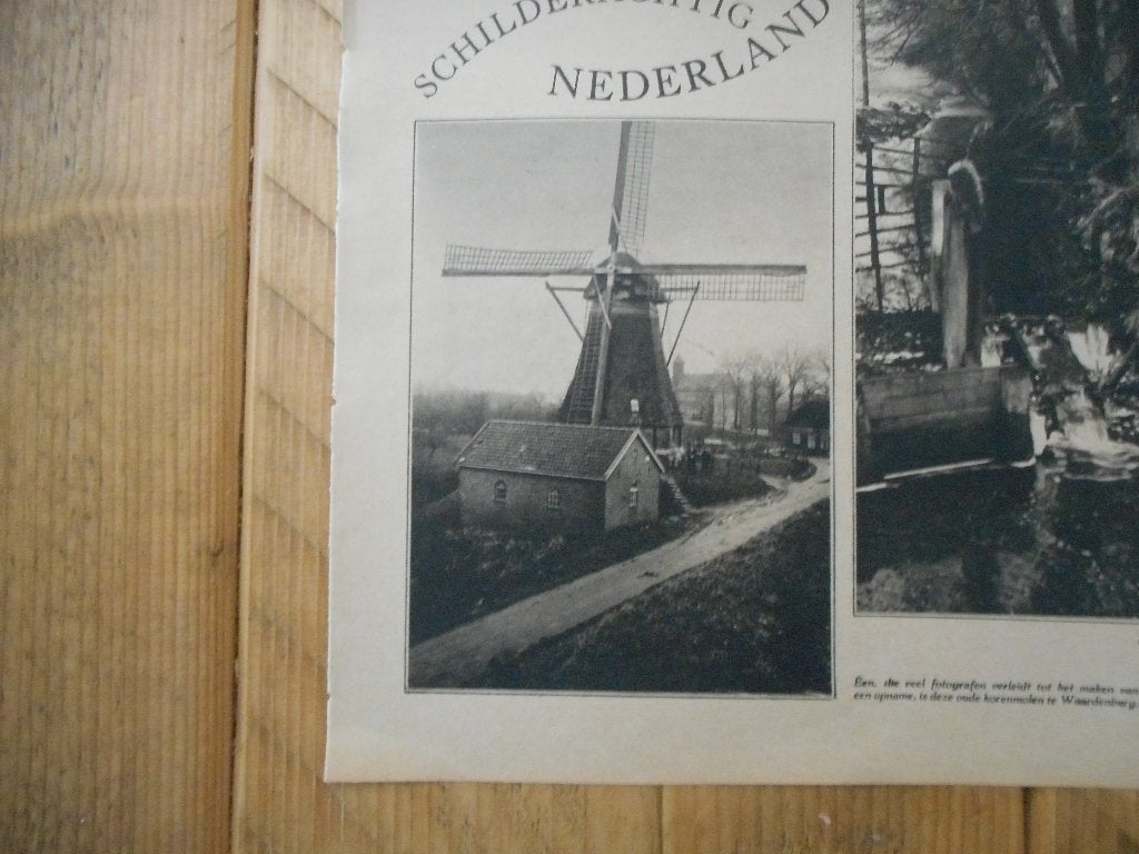 Waardenburg. Korenmolen. 1931., Ophalen of Verzenden, 1920 tot 1940, Nederland, Knipsel(s)