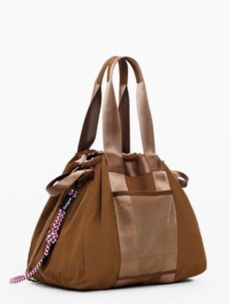 Nieuwe Desigual Shopper Tas - Bruin met Kleurrijke Details, Ophalen, Nieuw, Bruin, Shopper