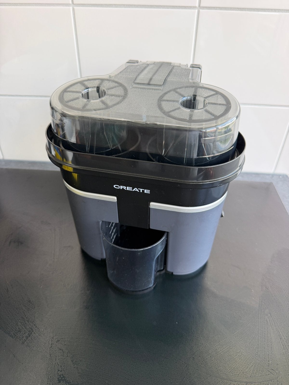 Create dubbele citruspers, Witgoed en Apparatuur, Juicers, Ophalen, Zo goed als nieuw, Elektrisch, Citruspers