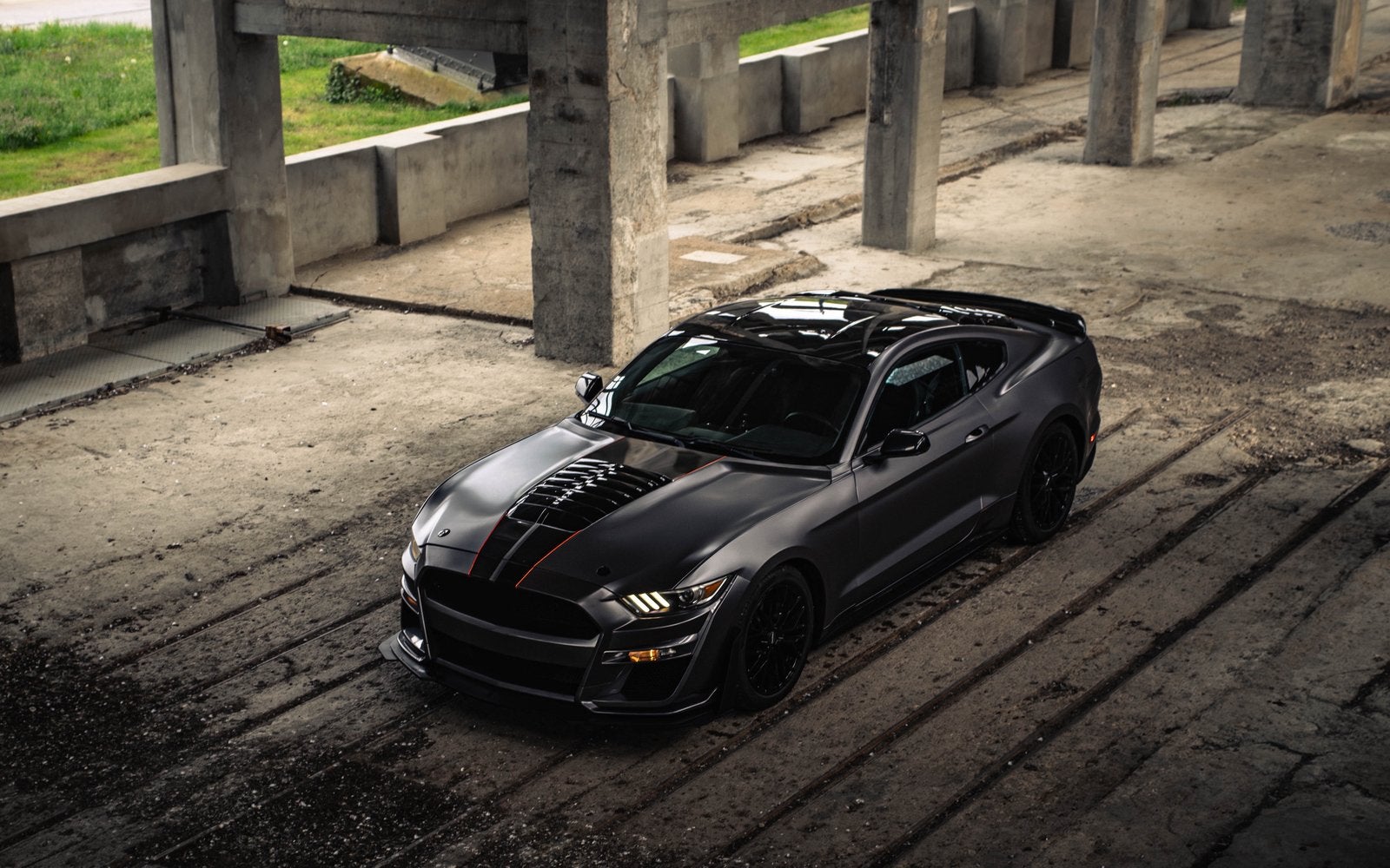 Ford mustang (shelby) spaghetti headers x pipe roush uitlaat, Automaat, Achterwielaandrijving, Zwart, Overige kleuren