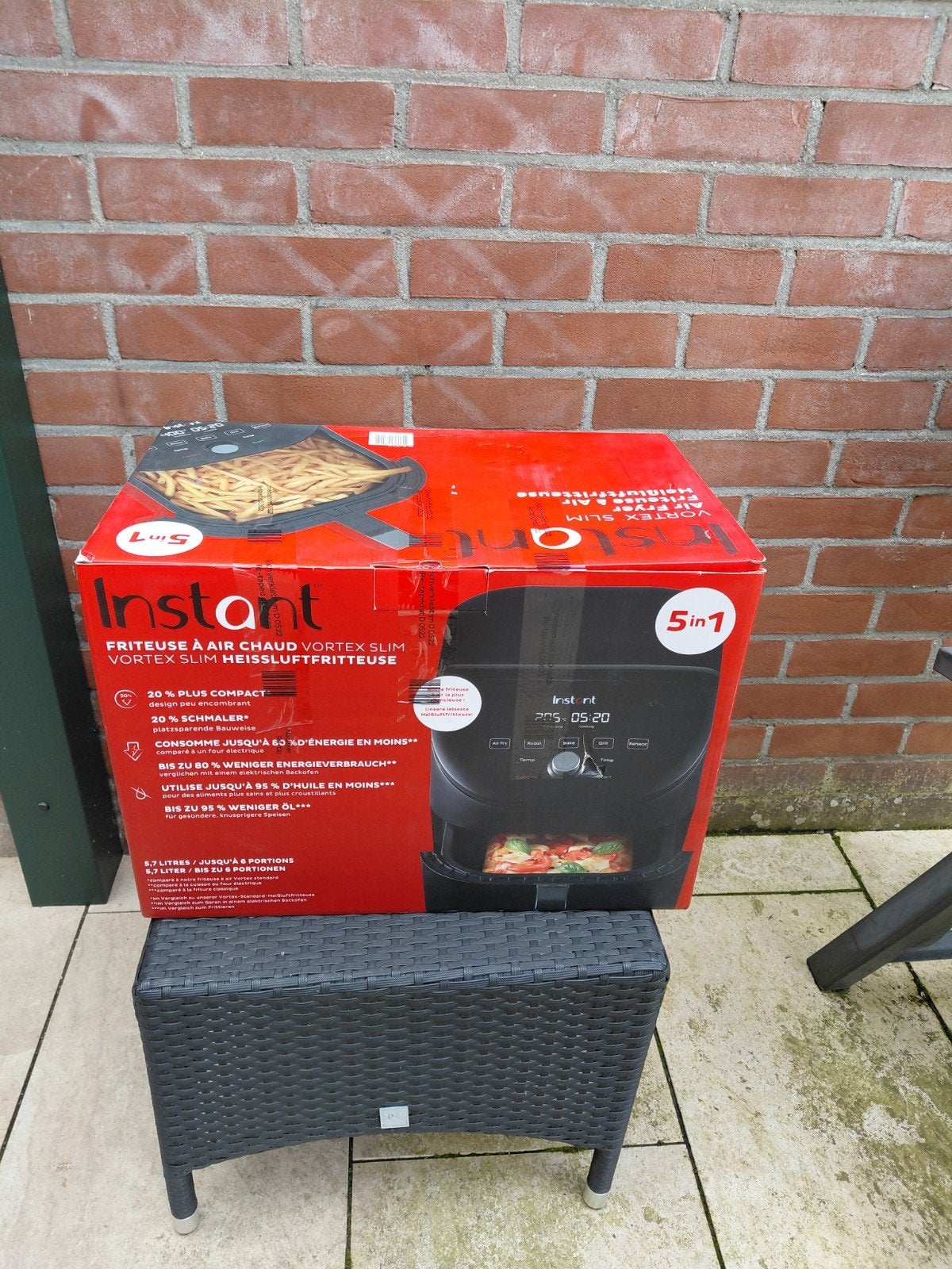 airfryer merk Instant Vortex   NIEUW, Ophalen of Verzenden, Nieuw, Airfryer XXL, 1500 gram of meer