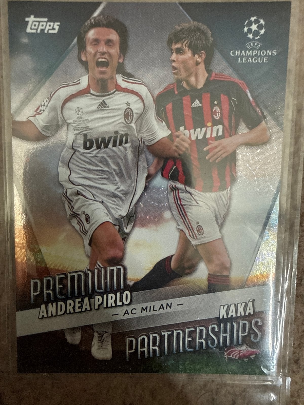 Topps Premium Andrea Pirlo & Kaká AC Milan Partnerships, Verzamelen, Sportartikelen en Voetbal, Ophalen of Verzenden, Zo goed als nieuw