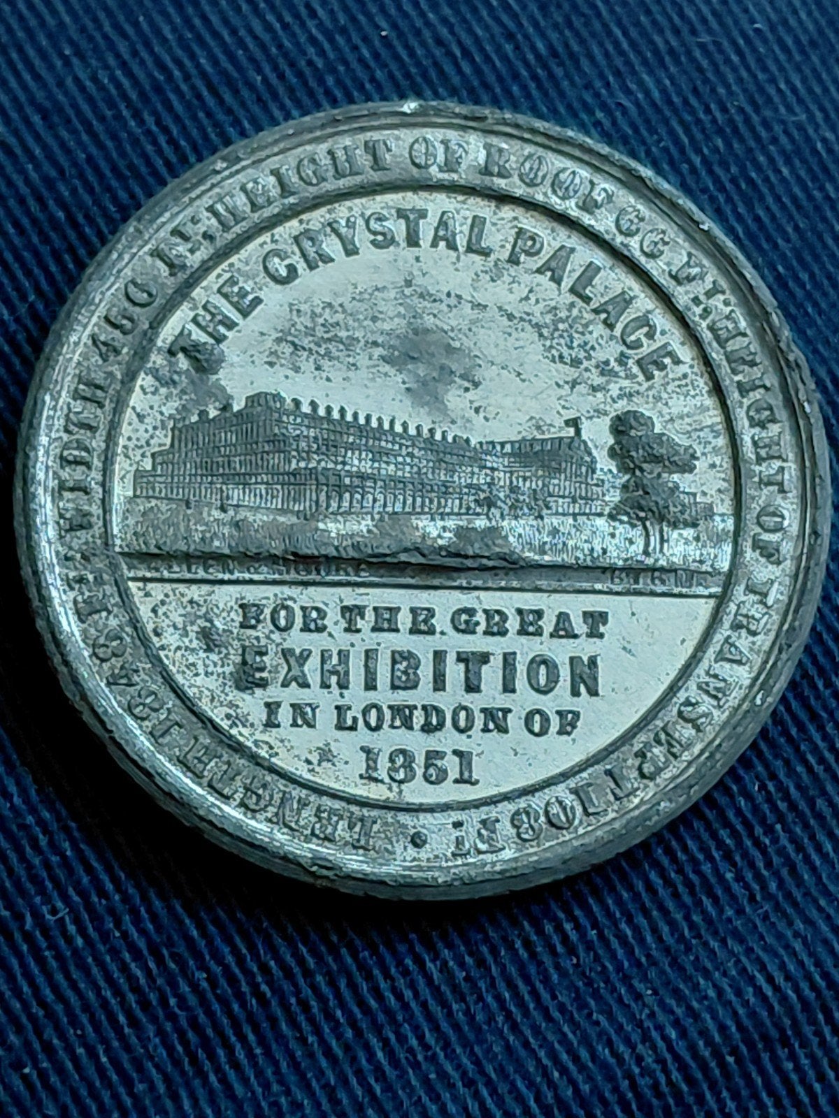 Engeland medal 1851 ter ere van de wereldtentoonstelling, Postzegels en Munten, Penningen en Medailles, Verzenden, Overige materialen