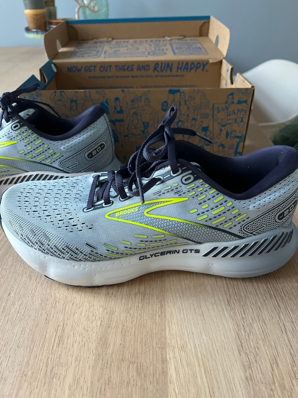 Brooks Glycerin GTS 20 hardloopschoenen dames, Blauw, Sportschoenen, Ophalen of Verzenden, Zo goed als nieuw