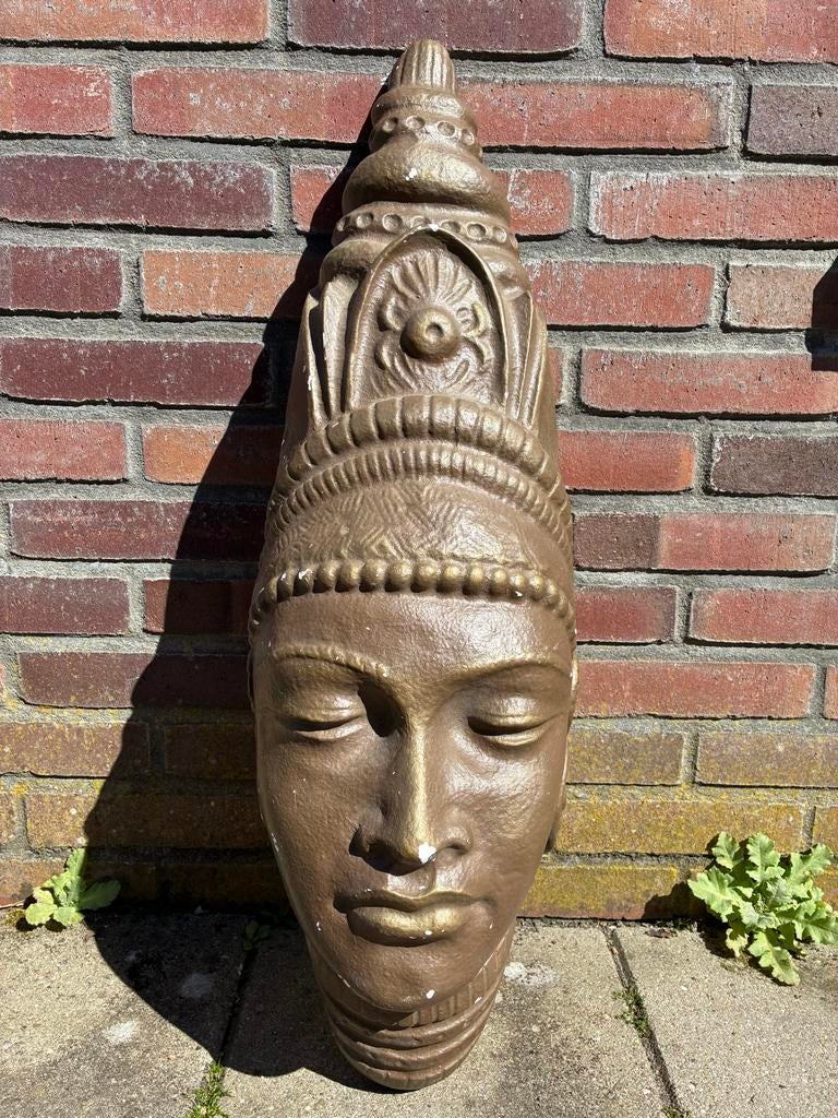 Wandsculptuur Thaise godin, Ophalen, Gebruikt