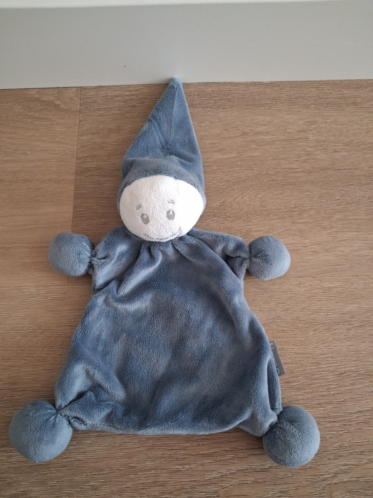 Knuffeldoekje Tiamo blauw spookje doekje tutje L1979, Ophalen of Verzenden, Zo goed als nieuw, Overige typen