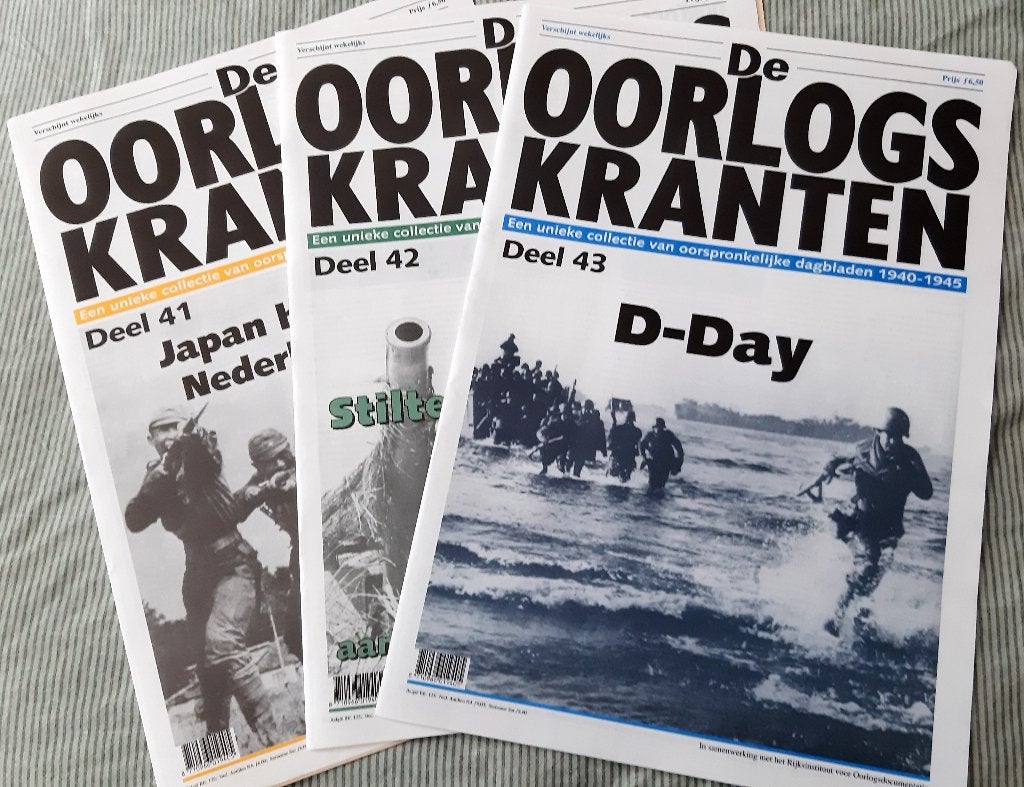 Oorlogs kranten nr 41 tot en met 52 compleet met posters, Verzamelen, Ophalen of Verzenden, 1940 tot 1960, Nederland, Krant