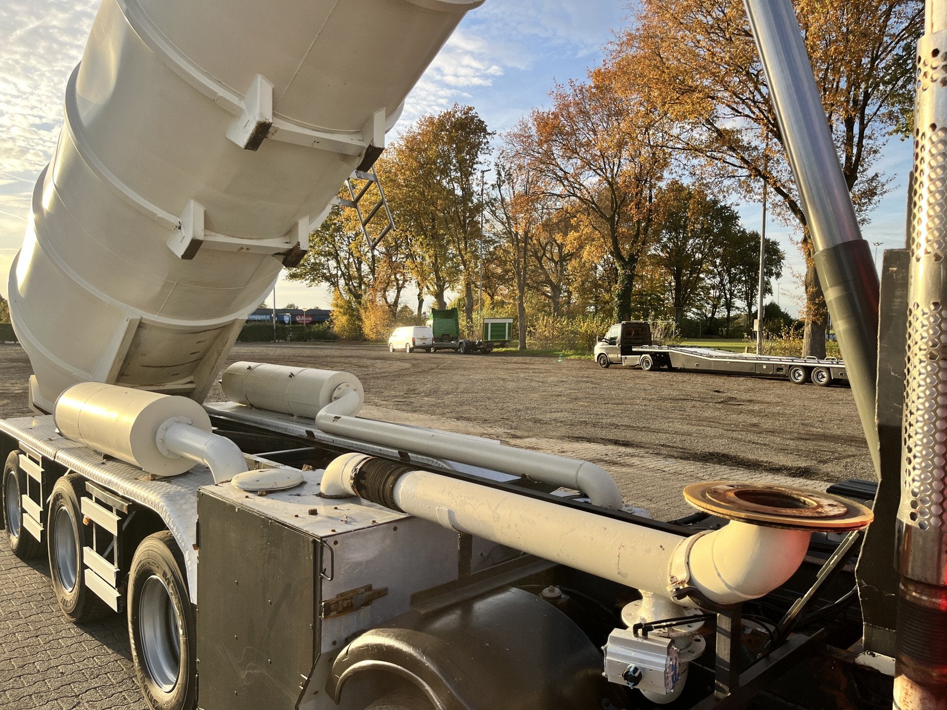 Scania P380 CB 10X4 Vacuum + Pressure Kipper Tipper, Auto's, Bestelauto's, Overige merken, Stof, Gebruikt, Zwart