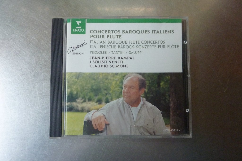 Jean-Pierre Rampal - Concertos Baroques Italiens Pour Flute, Overige typen, Ophalen of Verzenden, Zo goed als nieuw, Barok
