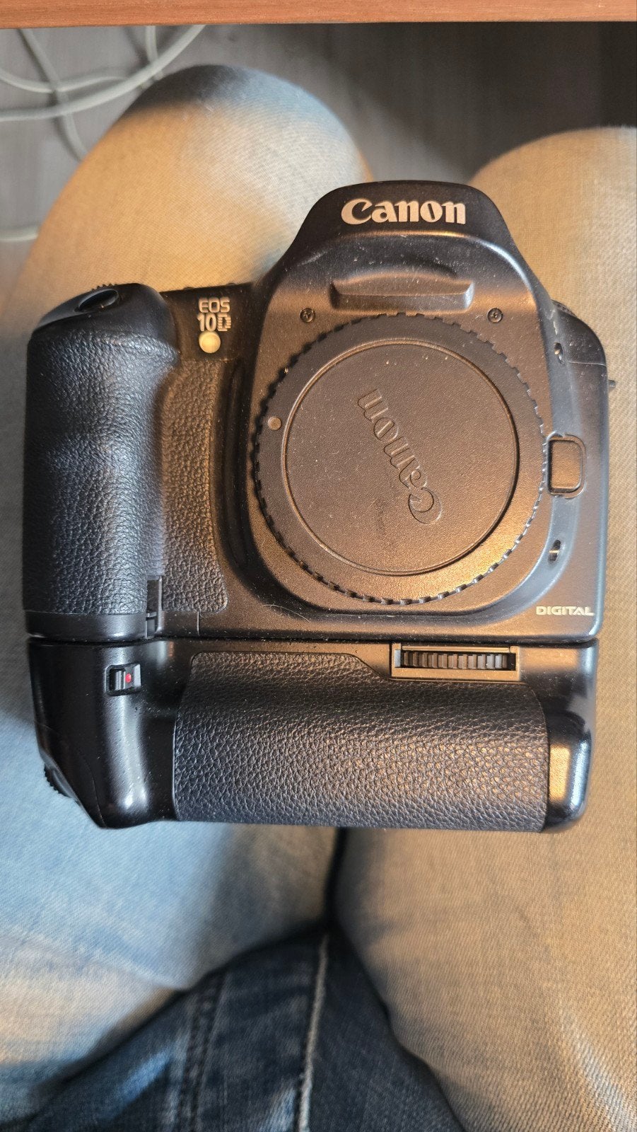 Canon EOS 10D Spiegelreflexcamera met batterijgrip