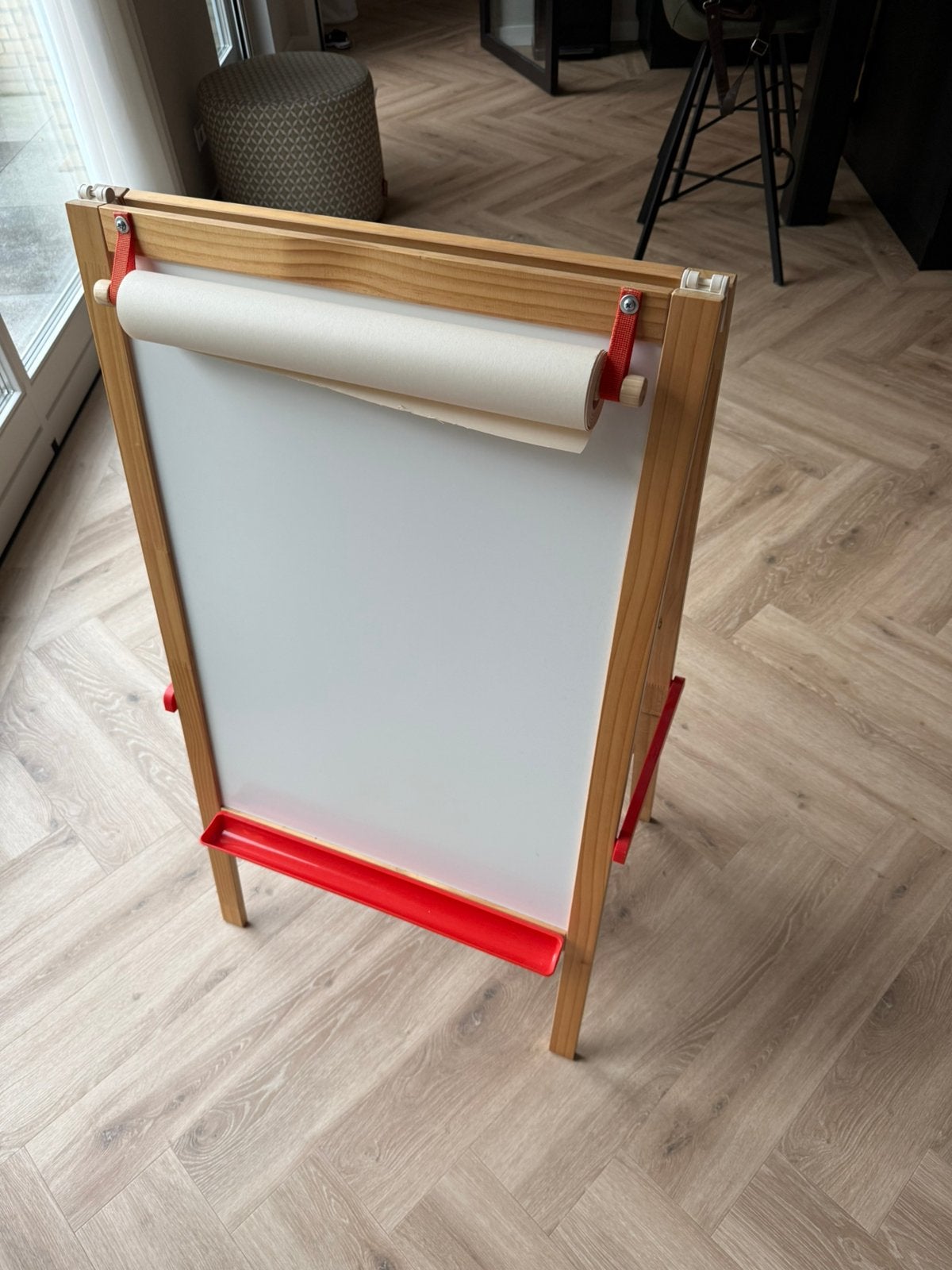 Schoolbord met krijt en whiteboard kant IKEA, Ophalen, Zo goed als nieuw, Krijtbord