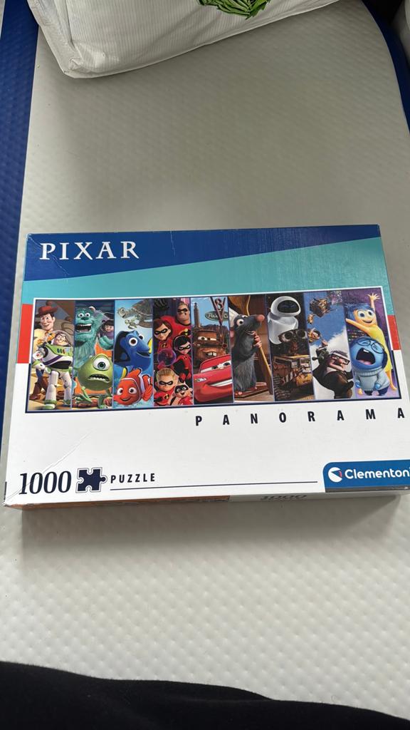 Pixar Panorama 1000 stukjes puzzel Clementoni, Ophalen, 500 t/m 1500 stukjes, Zo goed als nieuw, Legpuzzel