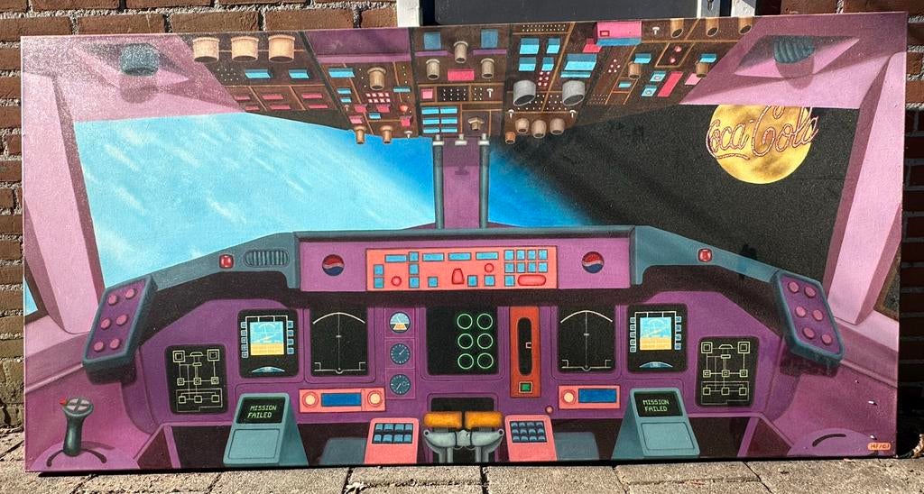 Heel groot schilderij 200x100cm, Ophalen