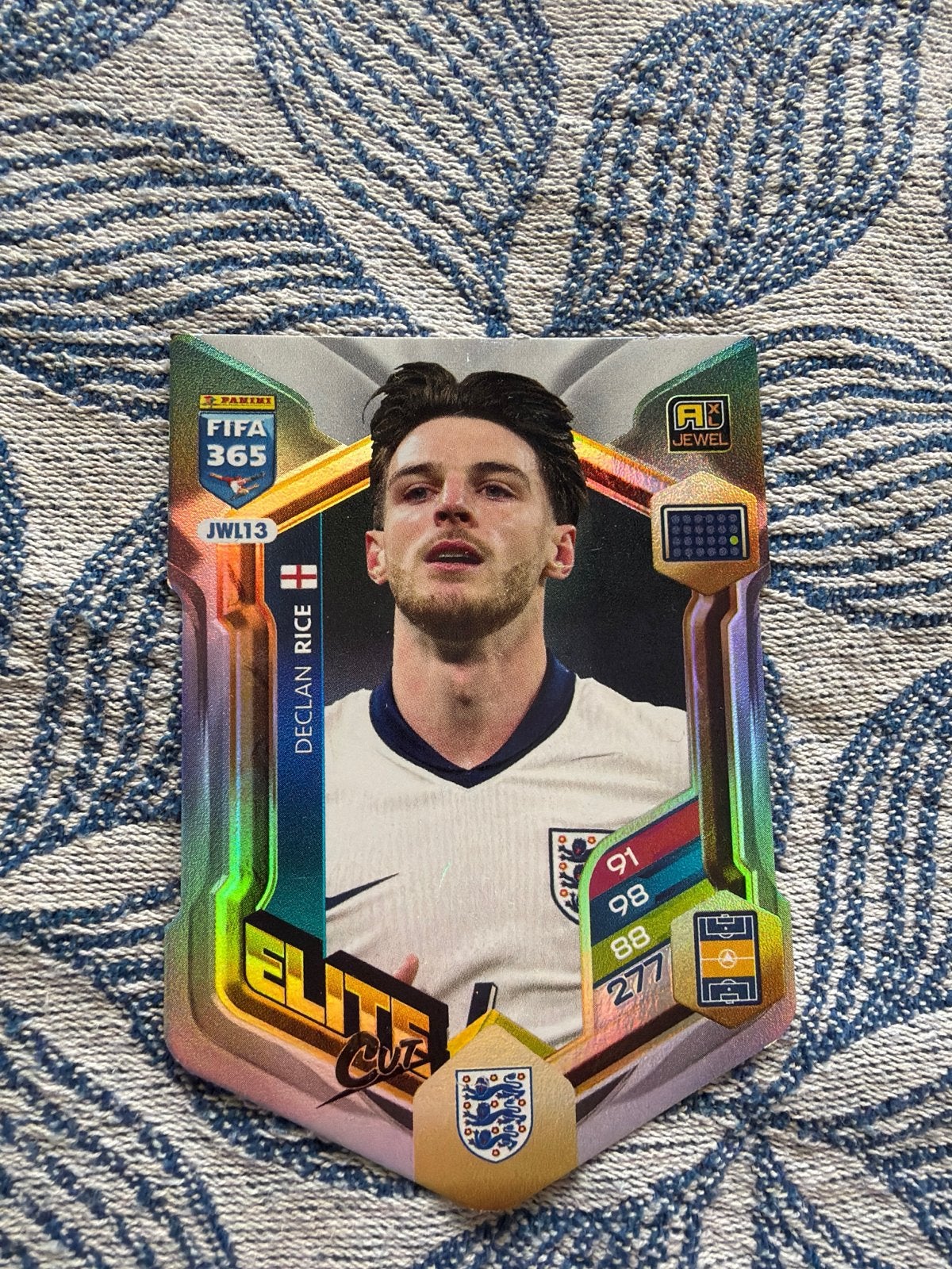 Panini FIFA 365 Elite Cut Jewel Declan Rice kaart, Ophalen of Verzenden, Zo goed als nieuw, Buitenlandse clubs, Spelerskaart