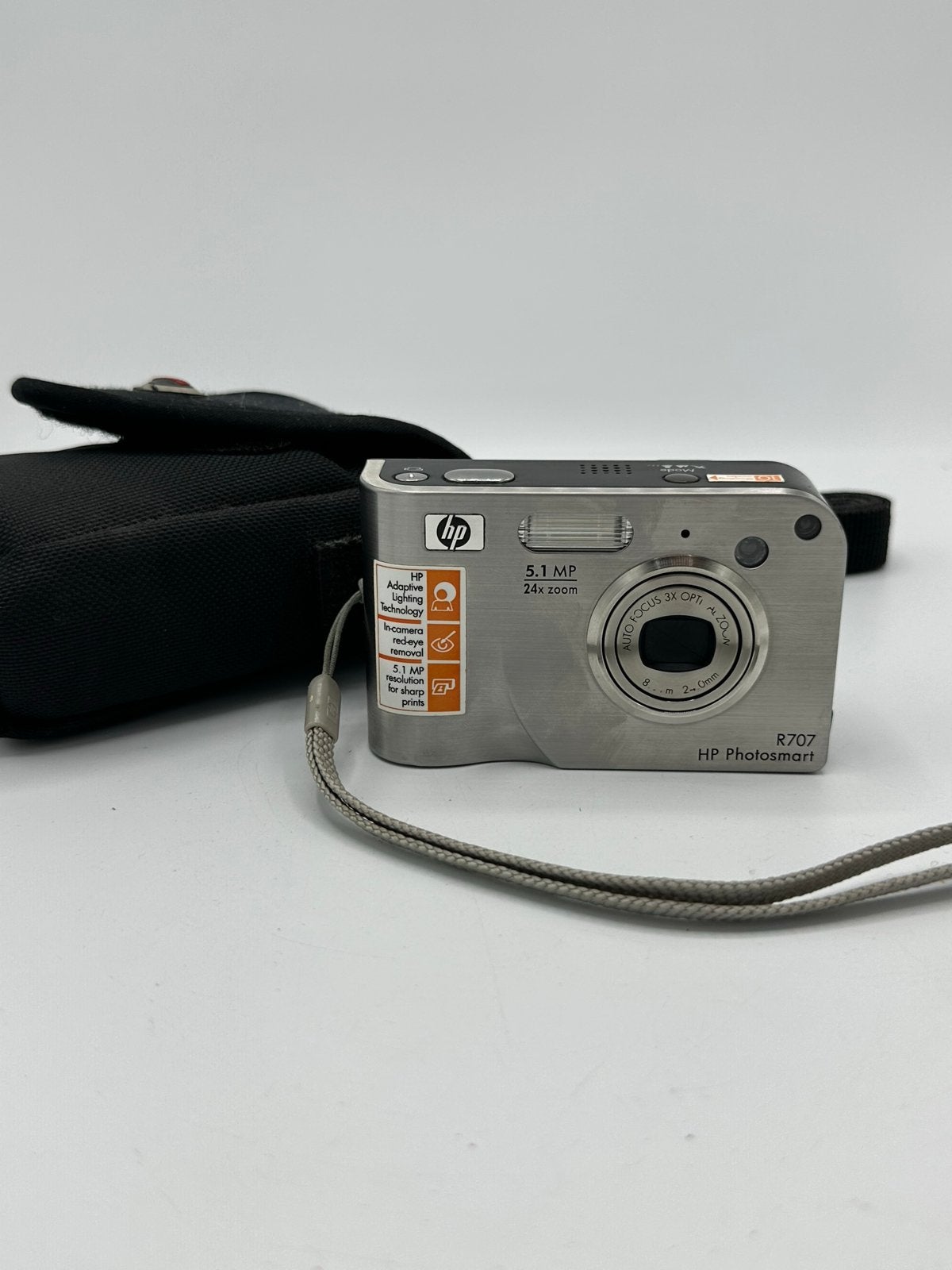 HP Photosmart R707 Digitale Camera, Audio, Tv en Foto, Ingebouwde flitser, Gebruikt, Ophalen of Verzenden, 4 t/m 7 keer
