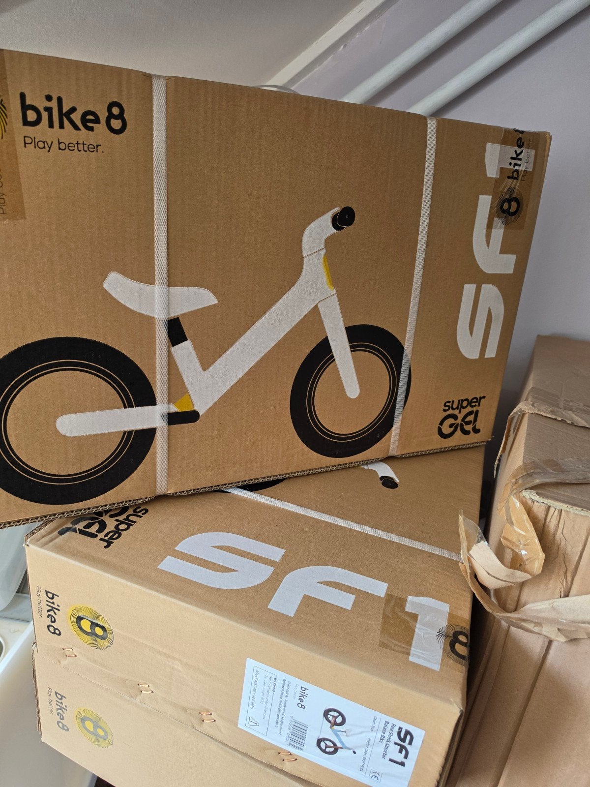 Partij van 3 nieuwe Bike8 loopfietsen - SF1 model, Fietsen en Brommers, Fietsen | Kinderfietsjes, Nieuw, Minder dan 16 inch, Ophalen of Verzenden