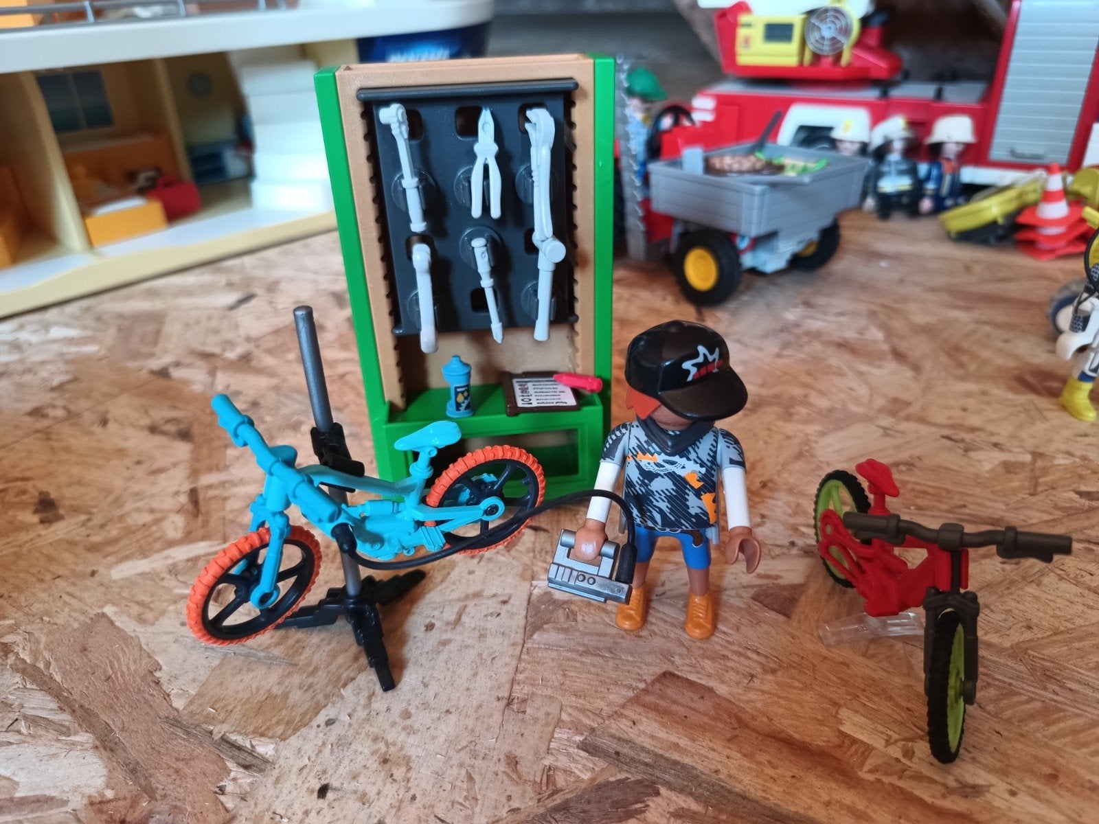 Playmobil set E-bike - 70674, Ophalen of Verzenden, Zo goed als nieuw