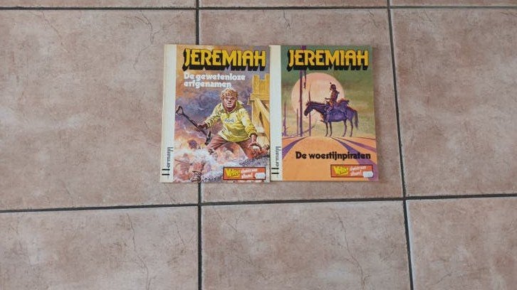 Jeremiah stripboeken - De woestijnpiraten & De gewetenlozen, Meerdere stripboeken, Ophalen of Verzenden, Gelezen, Hermann Huppen
