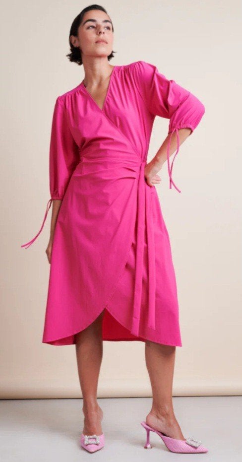 Jurk Colinda roze van Jane Lushka, XL, Maat 46/48 (XL) of groter, Ophalen of Verzenden, Zo goed als nieuw, Jane Lushka