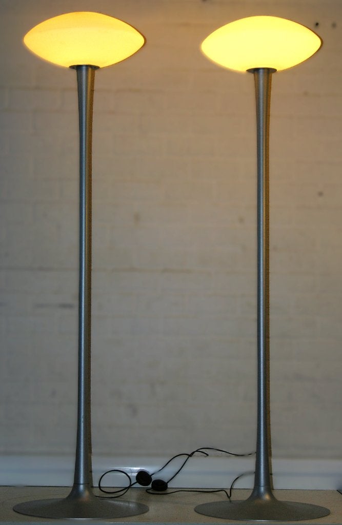 MCM - Space Age - Design vloerlamp, bieden vanaf € 120 pst, Ophalen, Gebruikt, Overige fittingen, Glas