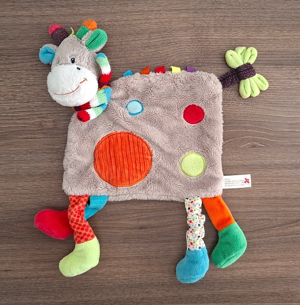 Knuffeldoekje, Knuffel van Nicotoy, Simba, Giraffe, Giraf, Ophalen of Verzenden, Zo goed als nieuw, Nicotoy, Knuffeldoekje