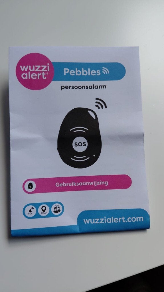 Nieuwe Wuzzi Alert Pebbles Persoonsalarm wegens overlijden, Diversen, Verpleegmiddelen, Ophalen of Verzenden, Nieuw