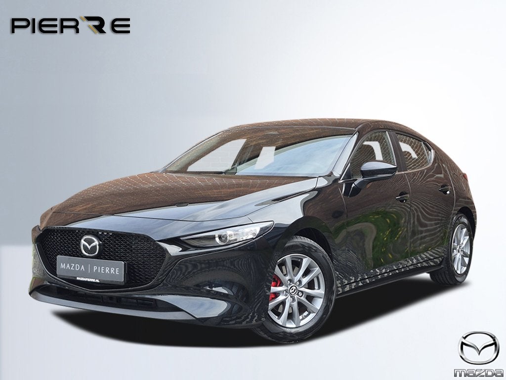 Mazda 3 2.0 e-SkyActiv-X M Hybrid 186 Prime-line NAVI | ACHT, Voorwielaandrijving, Gebruikt, Zwart, Origineel Nederlands