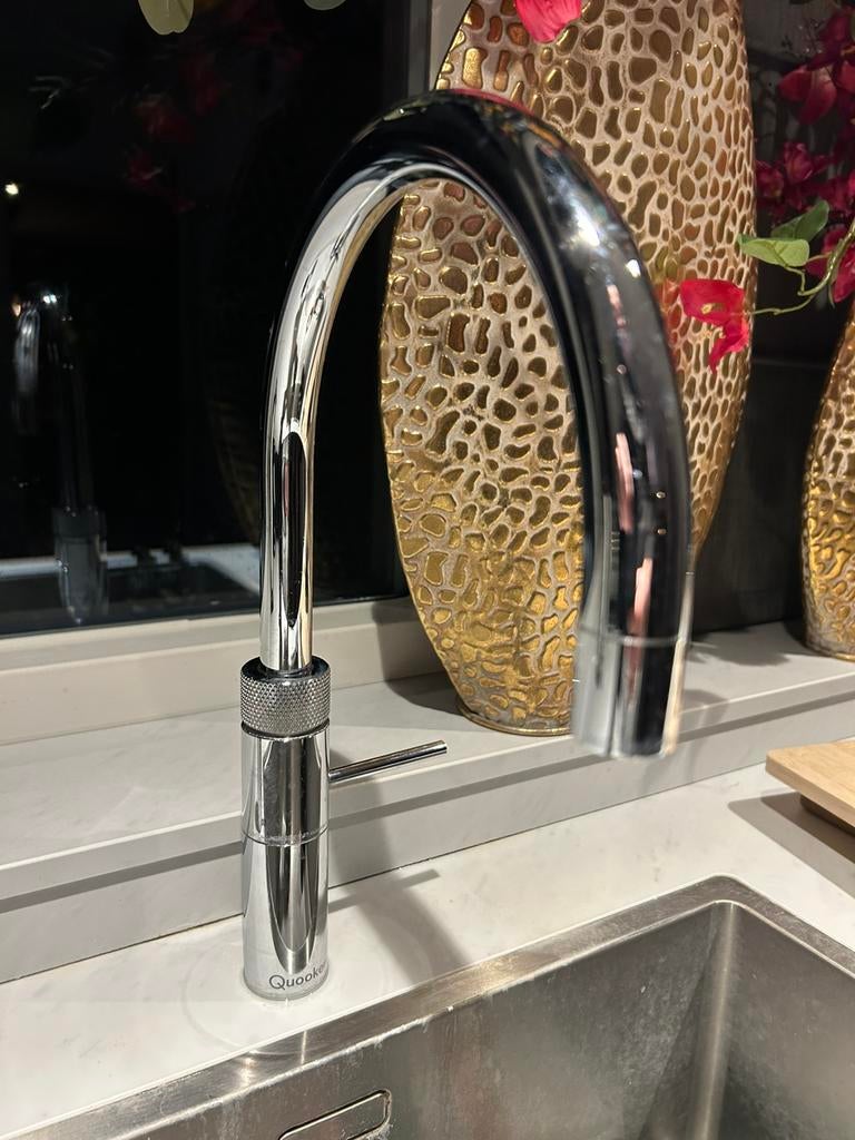 Nette Quooker Fusion Round Chroom hoge uitloop., Minder dan 50 cm, Gebruikt, Ophalen of Verzenden, Minder dan 100 cm