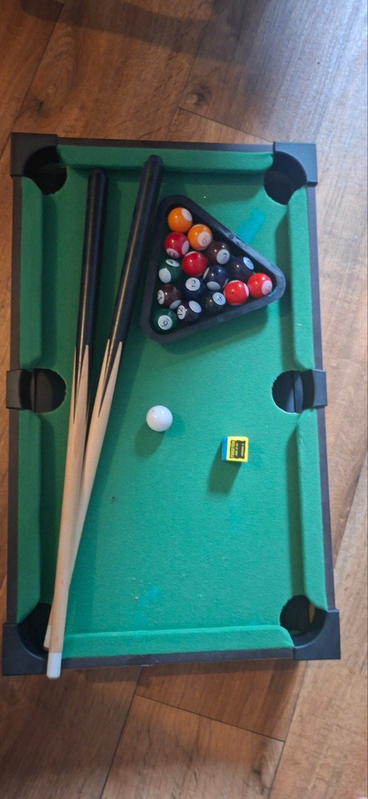 Mini Pooltafel met Keuen en Ballen - Zo goed als nieuw, Ophalen, Zo goed als nieuw, Pooltafel