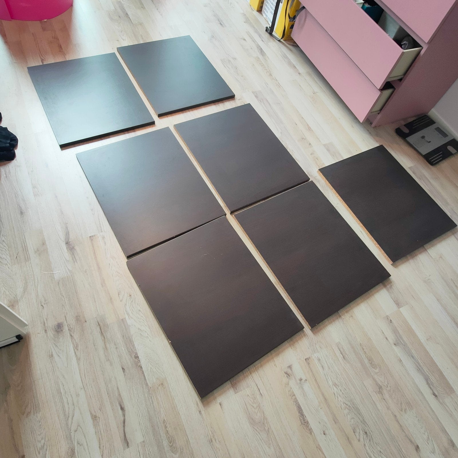 7 bruinzwarte Ikea Pax Komplement planken 50*58, Huis en Inrichting, Ophalen, Met plank(en), Gebruikt, 50 tot 100 cm