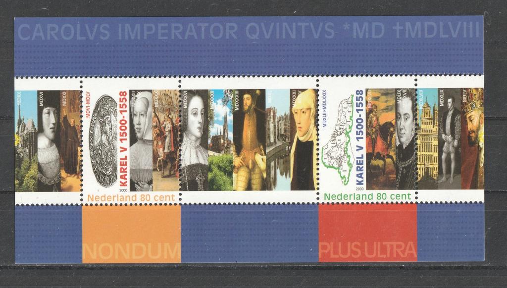123 L --Postfris Blok 1877 Karel V 2000, Postzegels en Munten, Verzenden, Postfris