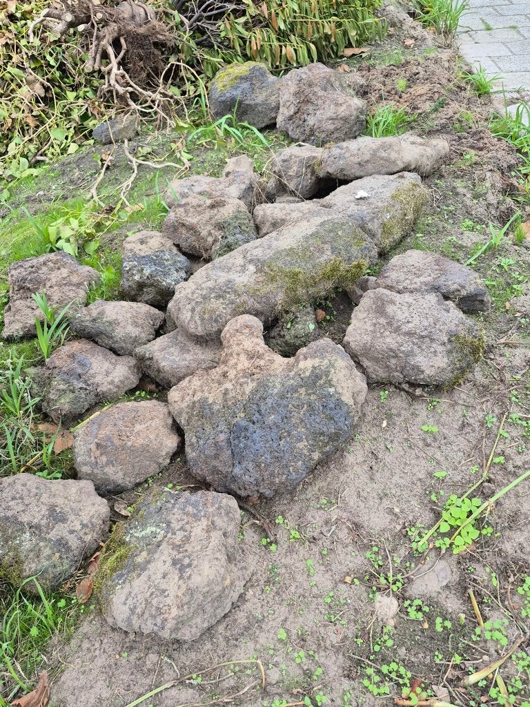 Lavastenen, Ophalen, Gebruikt, Bruin, Overige typen