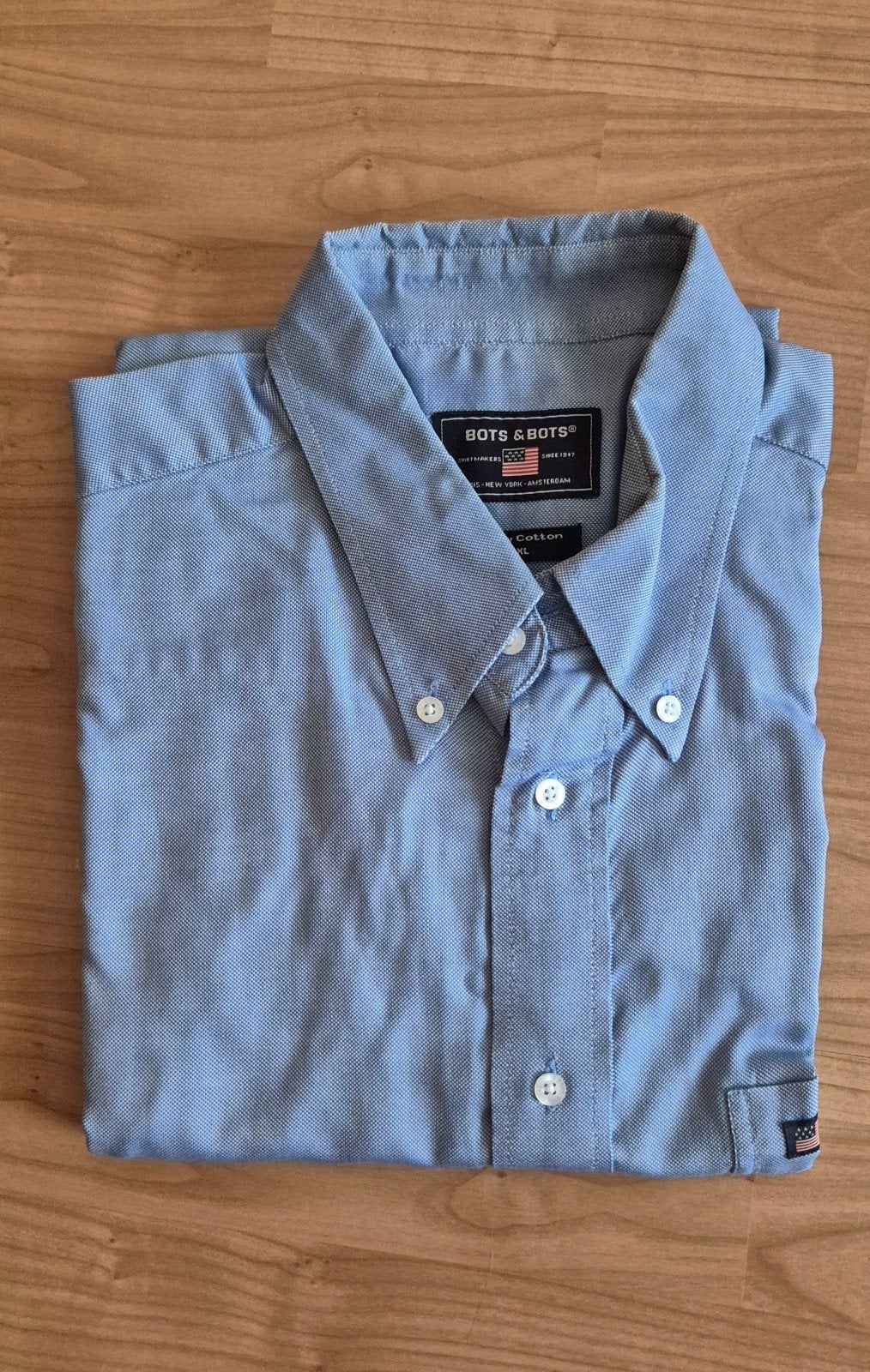 Bots & Bots overhemd met lange mouw - XL, Kleding | Heren, Blauw, Bots & Bots, Ophalen of Verzenden, Zo goed als nieuw
