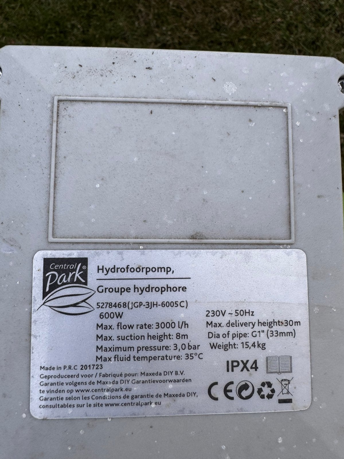 Gebruikte waterpomp, Tuin en Terras, Waterpompen, Ophalen, Gebruikt, Elektrisch, Hydrofoorpomp