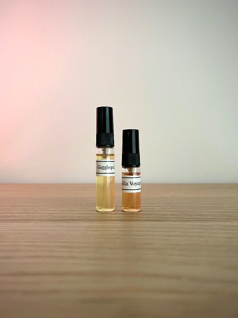 🌼 Hekayat Attar Gigglepuff & Maison Asrar Vanilla Voyage, Ophalen of Verzenden, Zo goed als nieuw, Proef of Tester, Gevuld