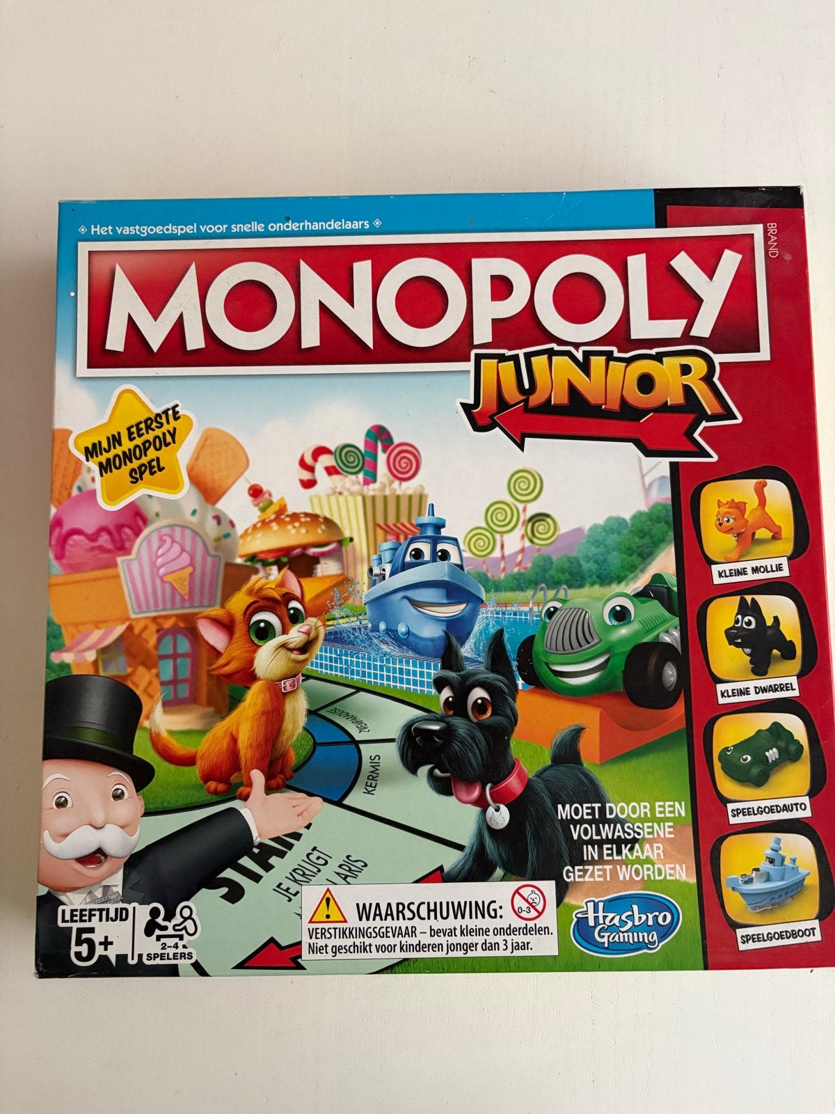 Monopoly Junior - Mijn Eerste Monopoly Spel, Hobby en Vrije tijd, Drie of vier spelers, Ophalen, Zo goed als nieuw