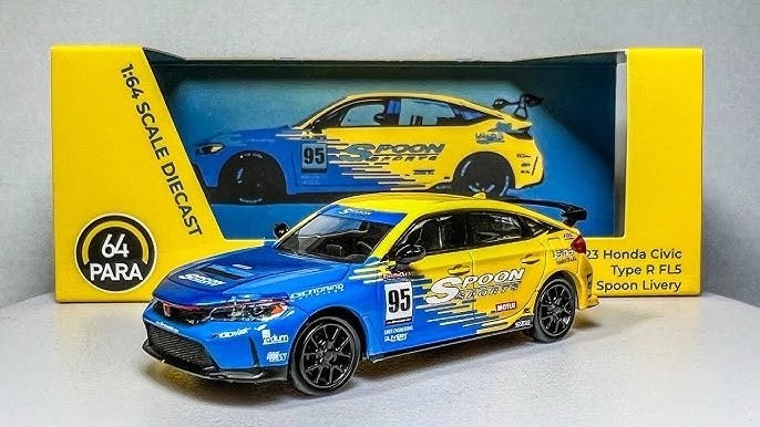 2023 Honda Civic Type R FL5 van 64 Para 1/64 Spoon Livery, Ophalen of Verzenden, Nieuw, Auto