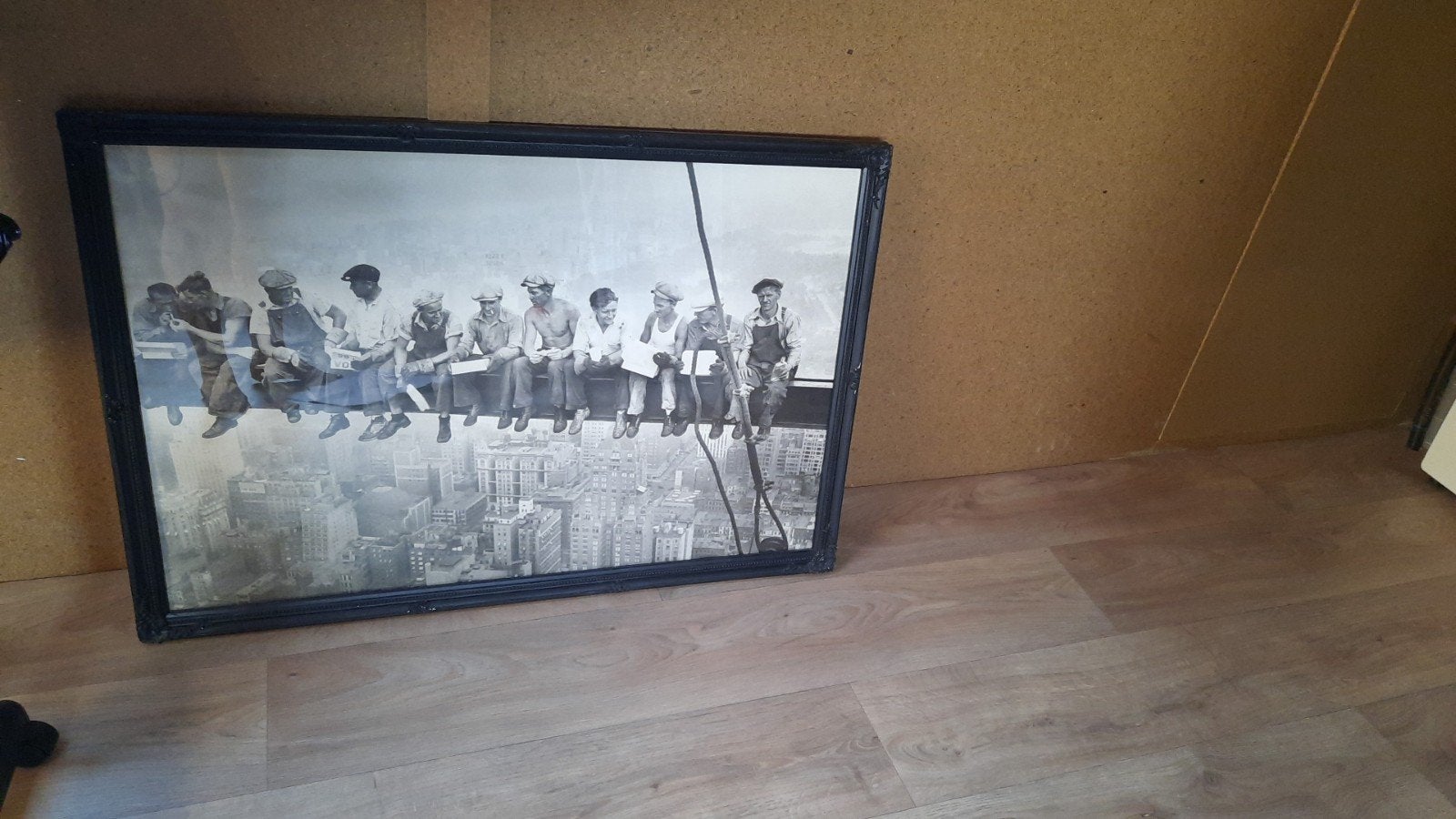 Grote ingelijste print van 'Lunch atop a Skyscraper', Ophalen, Portret of Personen, Realistisch, Print