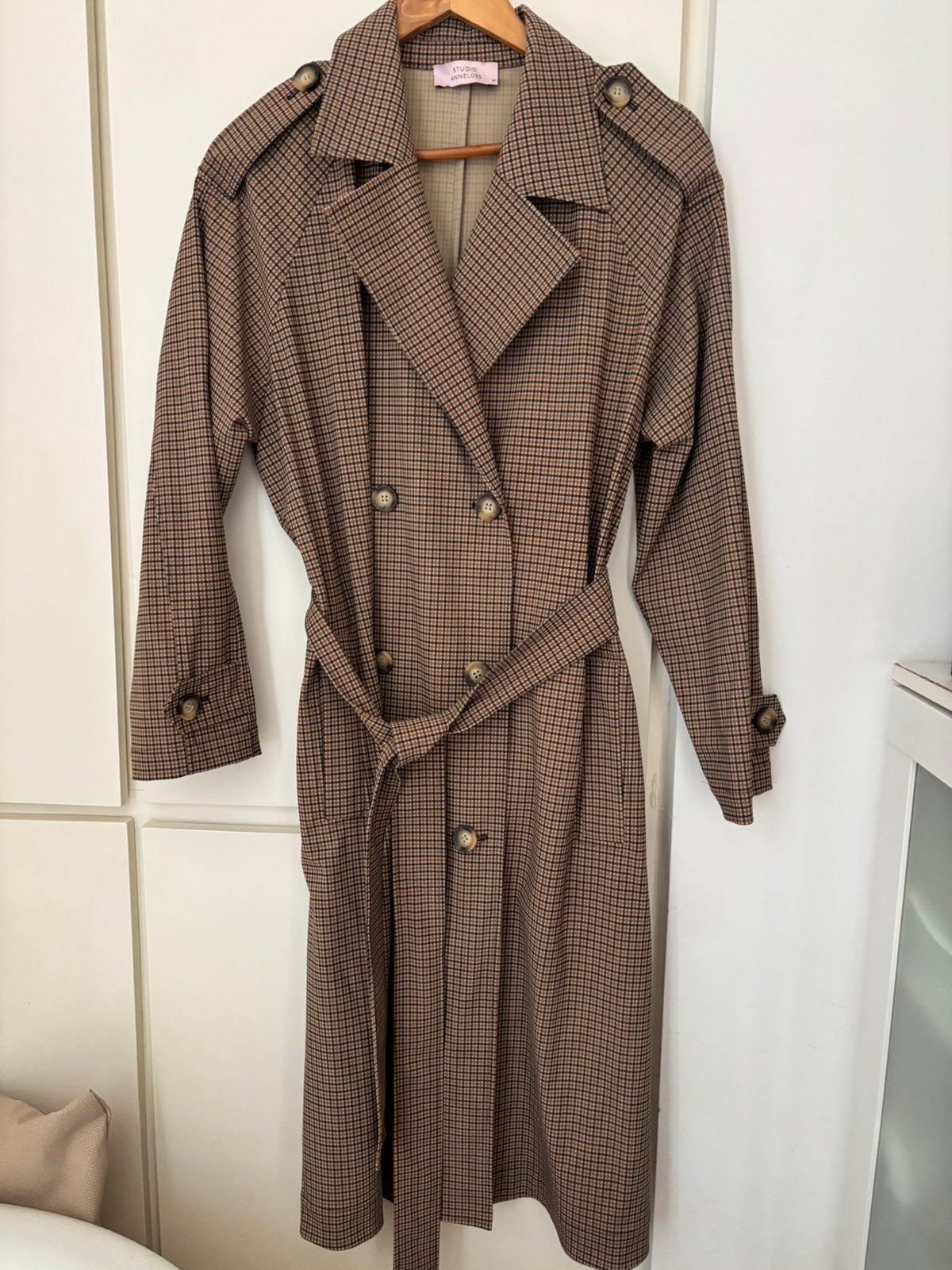 Trenchcoat van Studio Anneloes, Ophalen of Verzenden, Zo goed als nieuw, Bruin