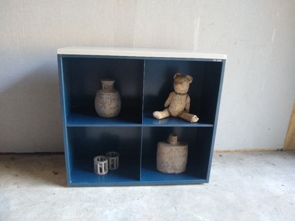 Industriële stalen vakkenkast boekenkast kast Ahrend, Gebruikt, Minder dan 100 cm, 25 tot 50 cm, 50 tot 100 cm