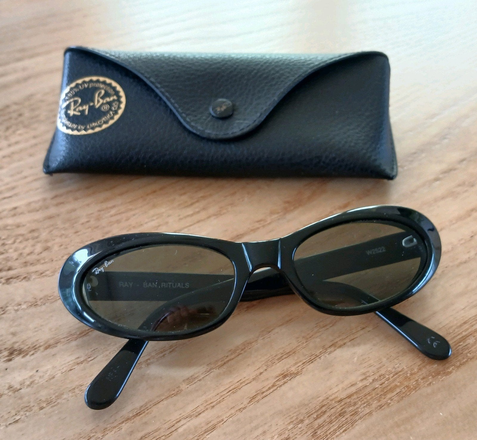 Ray-Ban Rituals Cats Eye zonnebril vintage jaren 80, Zonnebril, Zwart, Ophalen of Verzenden, Zo goed als nieuw