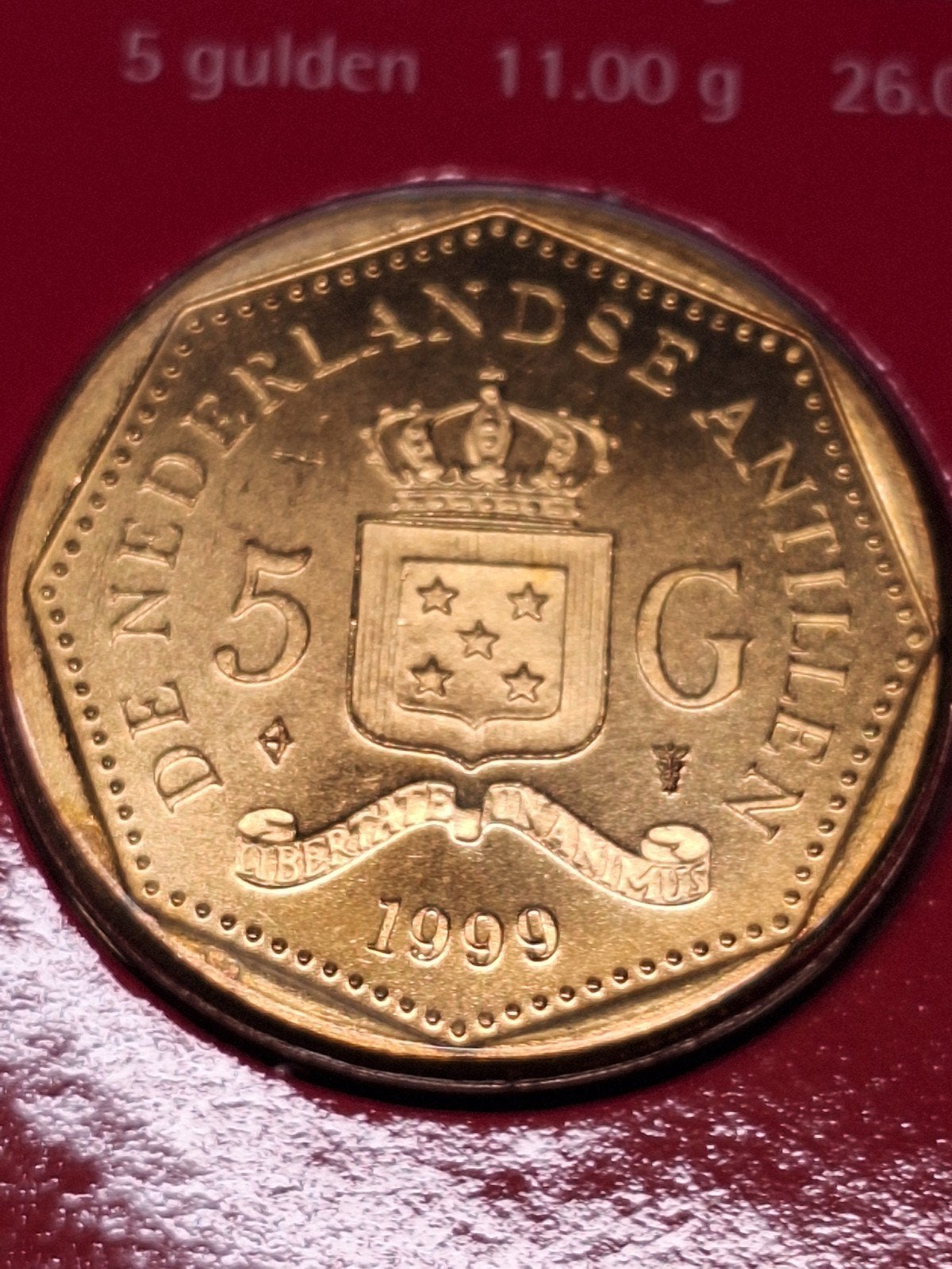 Nederlandse Antillen 5 gulden 1999, Ophalen of Verzenden, Koningin Beatrix