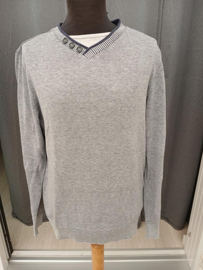 Jean Pascale Grijze Trui Maat L, Kleding | Heren, Maat 52/54 (L), Ophalen of Verzenden, Jean Pascale, Grijs