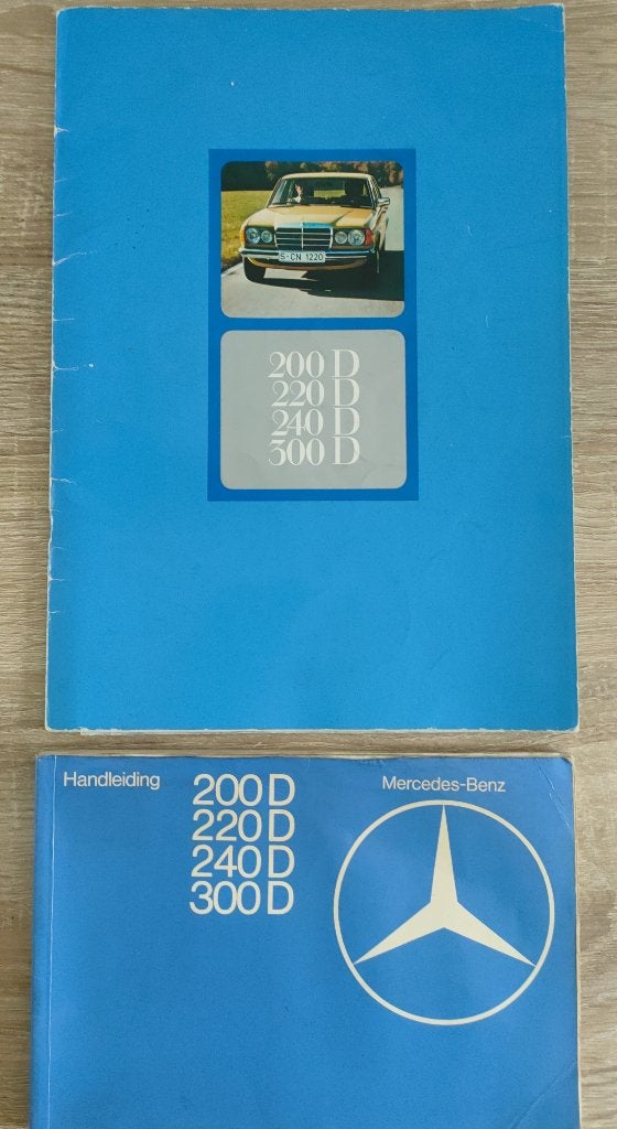 Mercedes Benz W123 brochure /folder, Ophalen of Verzenden