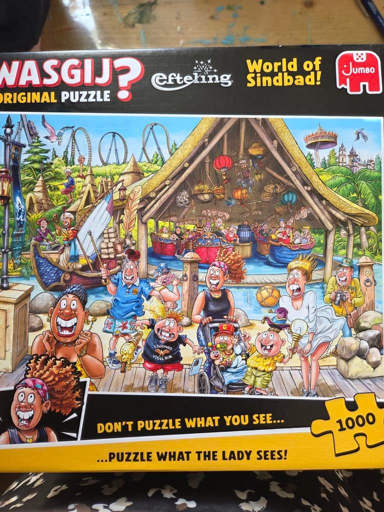 Wasgij? Original 1000 stukjes - World of Sindbad Efteling, Ophalen of Verzenden, 500 t/m 1500 stukjes, Zo goed als nieuw, Legpuzzel