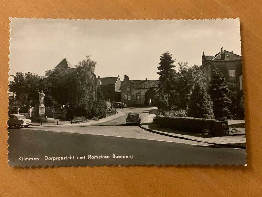 Ansichtkaart Klimmen dorpsgezicht met romeinse boerderij, Ophalen of Verzenden, 1920 tot 1940, Friesland
