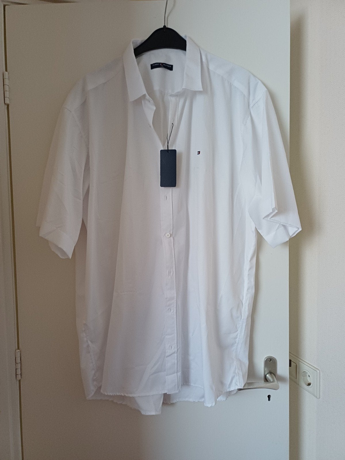 Tommy Hilfiger overhemd wit - Maat 7XL, Wit, Tommy Hilfiger, Nieuw, Ophalen of Verzenden