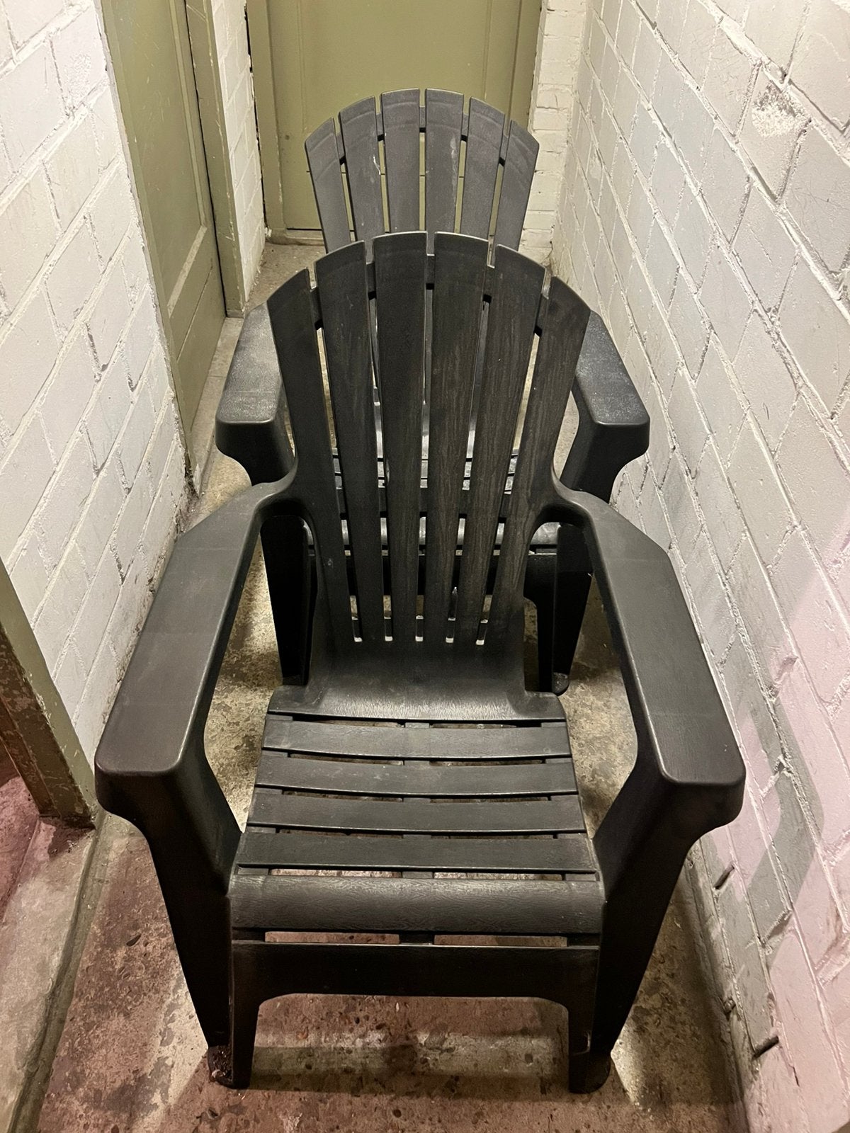 2 x tuinstoelen, Ophalen, Zo goed als nieuw, Kunststof